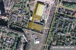 Интерактивная карта с выделенными областями достопримечательностей микрорайона